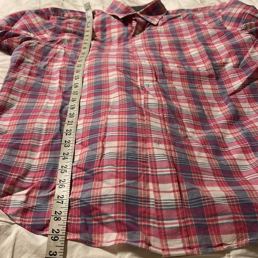 NWOT J. Crew Pink Plaid Shirt‎